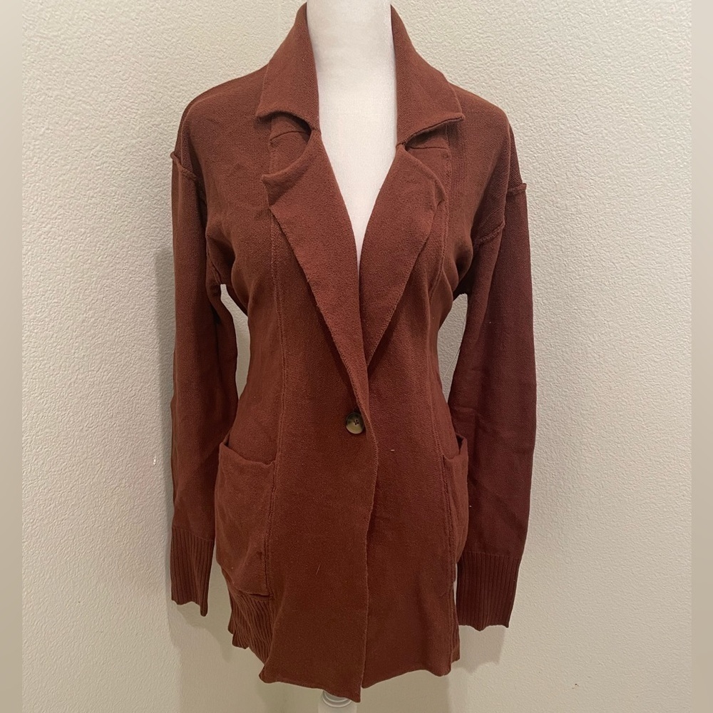 NWT We The Free by Free people Womens size XS Or S Small Long Brown Cardigan